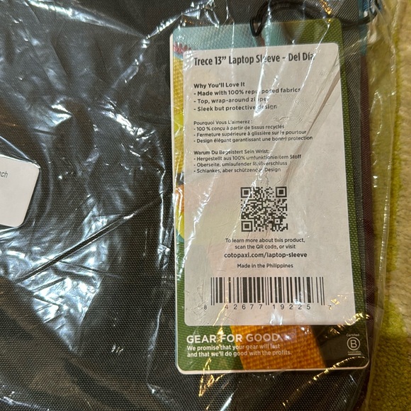 New with Tags - Cotopaxi - Trece 13” Laptop Sleeve - Del Dia - Picture 6 of 6